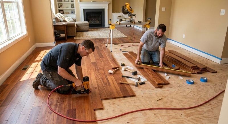 Cherry Floor Installation in Etters, PA