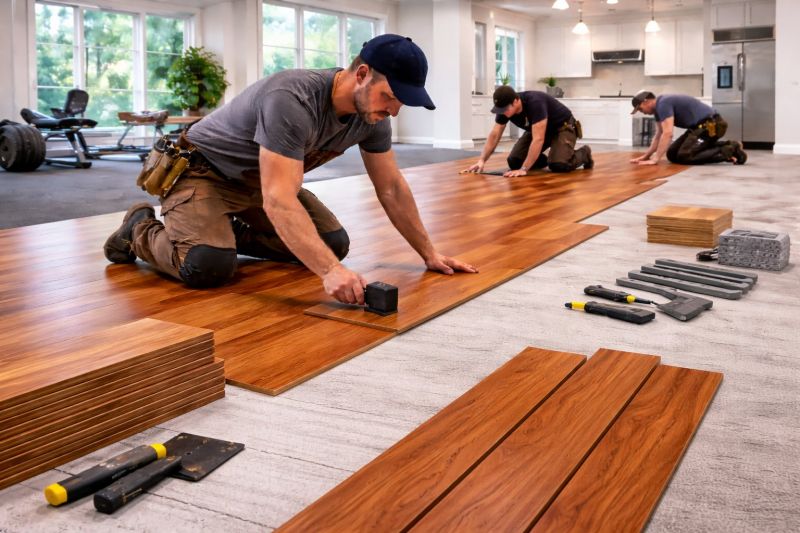 Cherry Floor Installation in Hershey, PA
