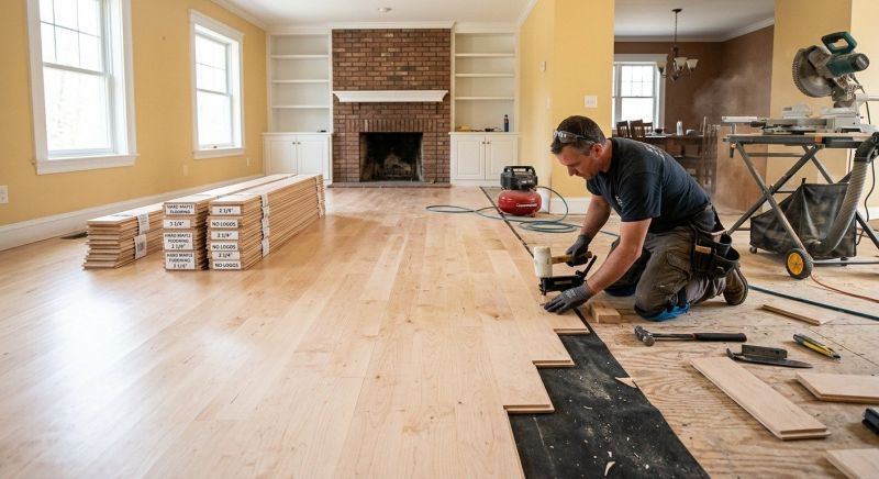 Maple Flooring Installation in Dover, PA