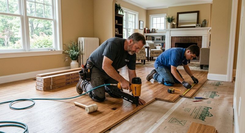 Oak Floor Installation in Lititz, PA