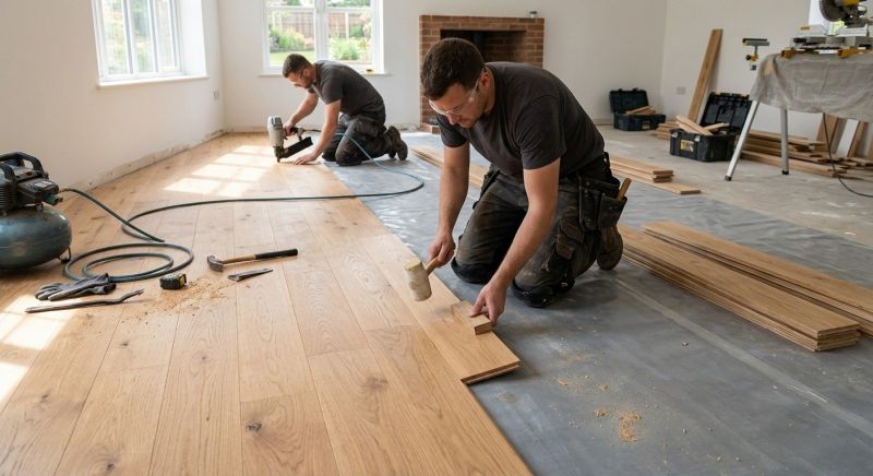 Oak Floor Installation in Mount Joy, PA