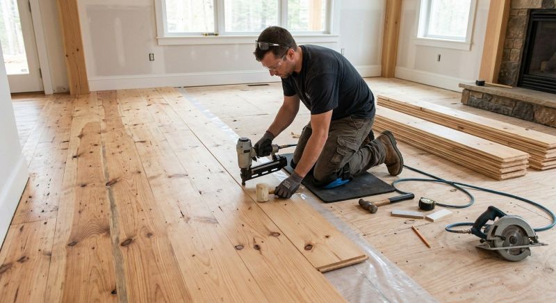 Pine Floor Installation in Lancaster County, PA
