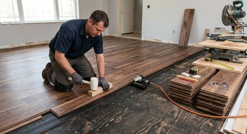 Walnut Flooring Installation in Lancaster County, PA