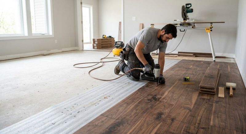 Walnut Flooring Installation in Lancaster County, PA