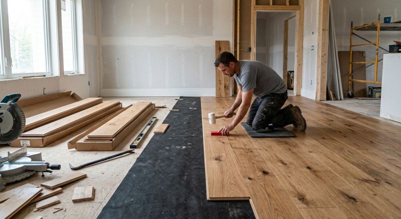 Wide Plank Floor Installation in Lancaster County, PA