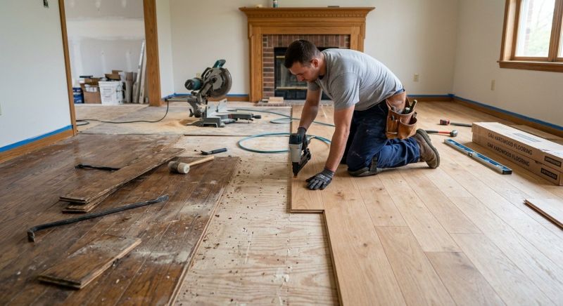 Wood Floor Replacement in Brogue, PA